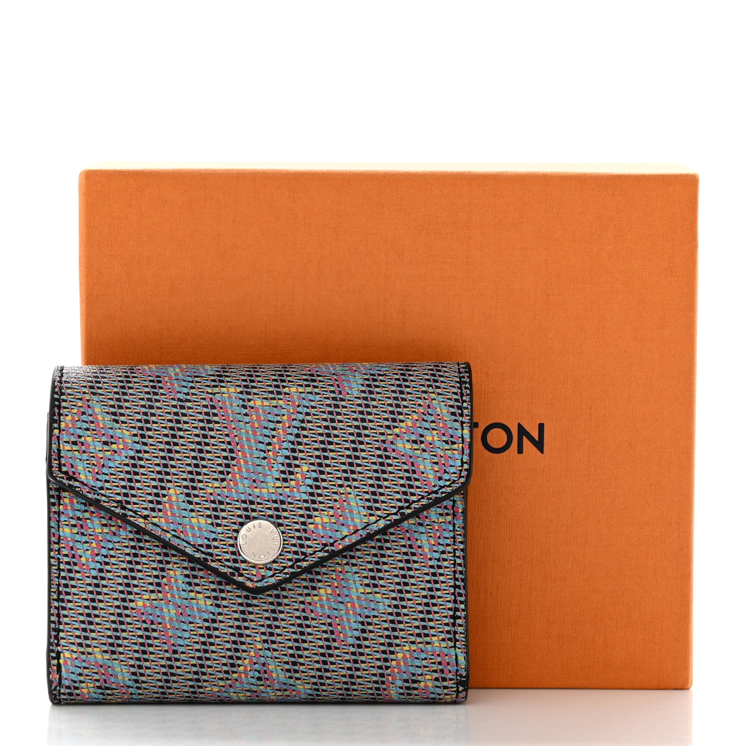 Louis Vuitton Monogram LV Pop Zoe Wallet Blue 8 of 8