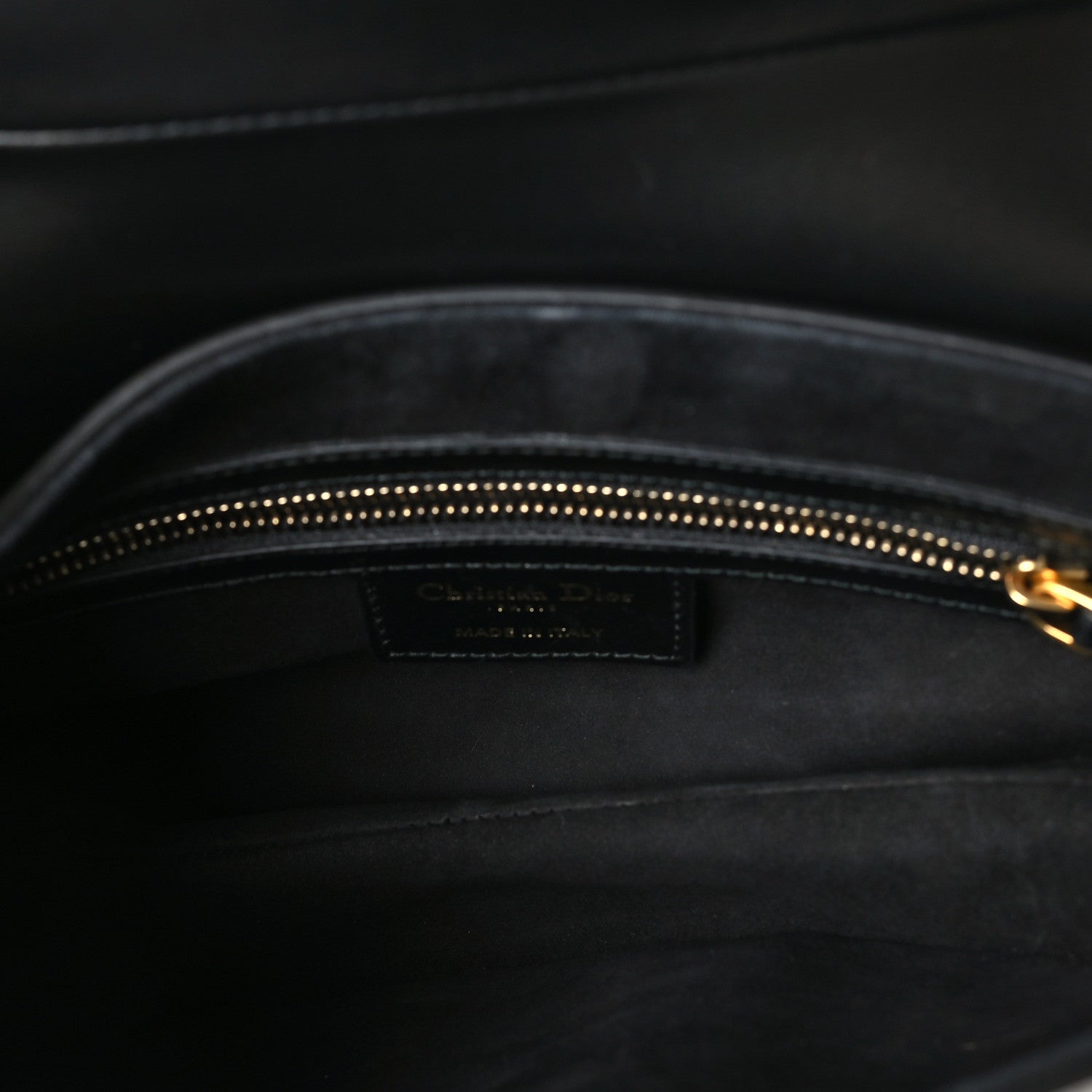 Christian Dior Calfskin Saddle Bag Black 5 of 10