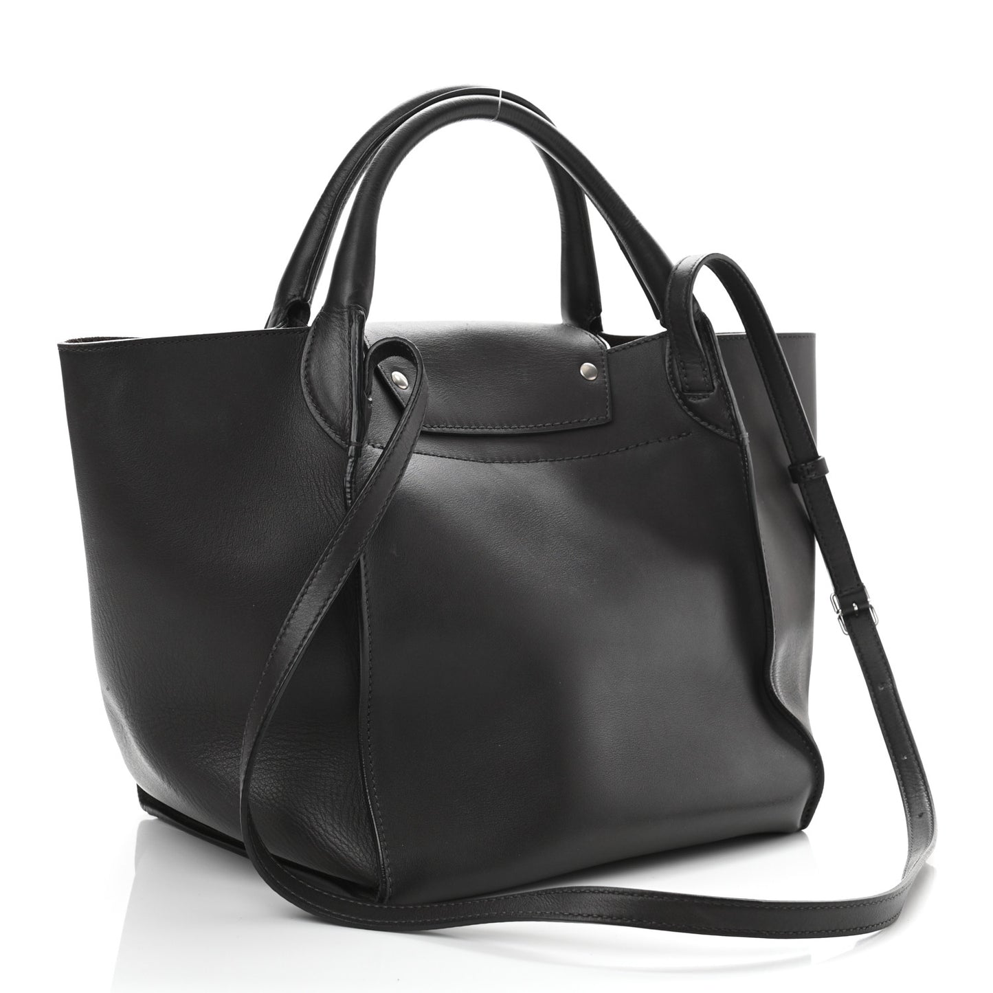 Smooth Calfskin Small Big Bag Liquorice