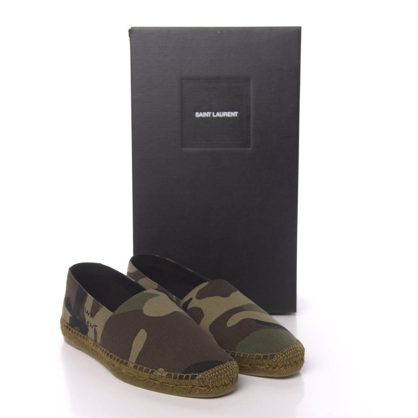 Canvas Camouflage Espadrilles 40 Kaki Black