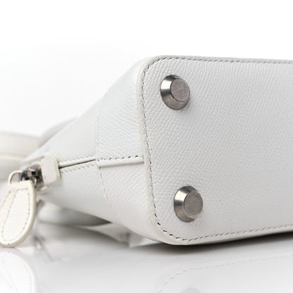 Balenciaga Grained Calfskin XXS Ville Top Handle Bag White Black 7 of 12