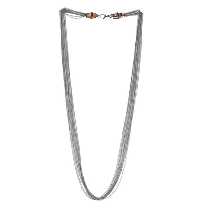 Gucci Metal Bamboo Horsebit Necklace Silver 3 of 4