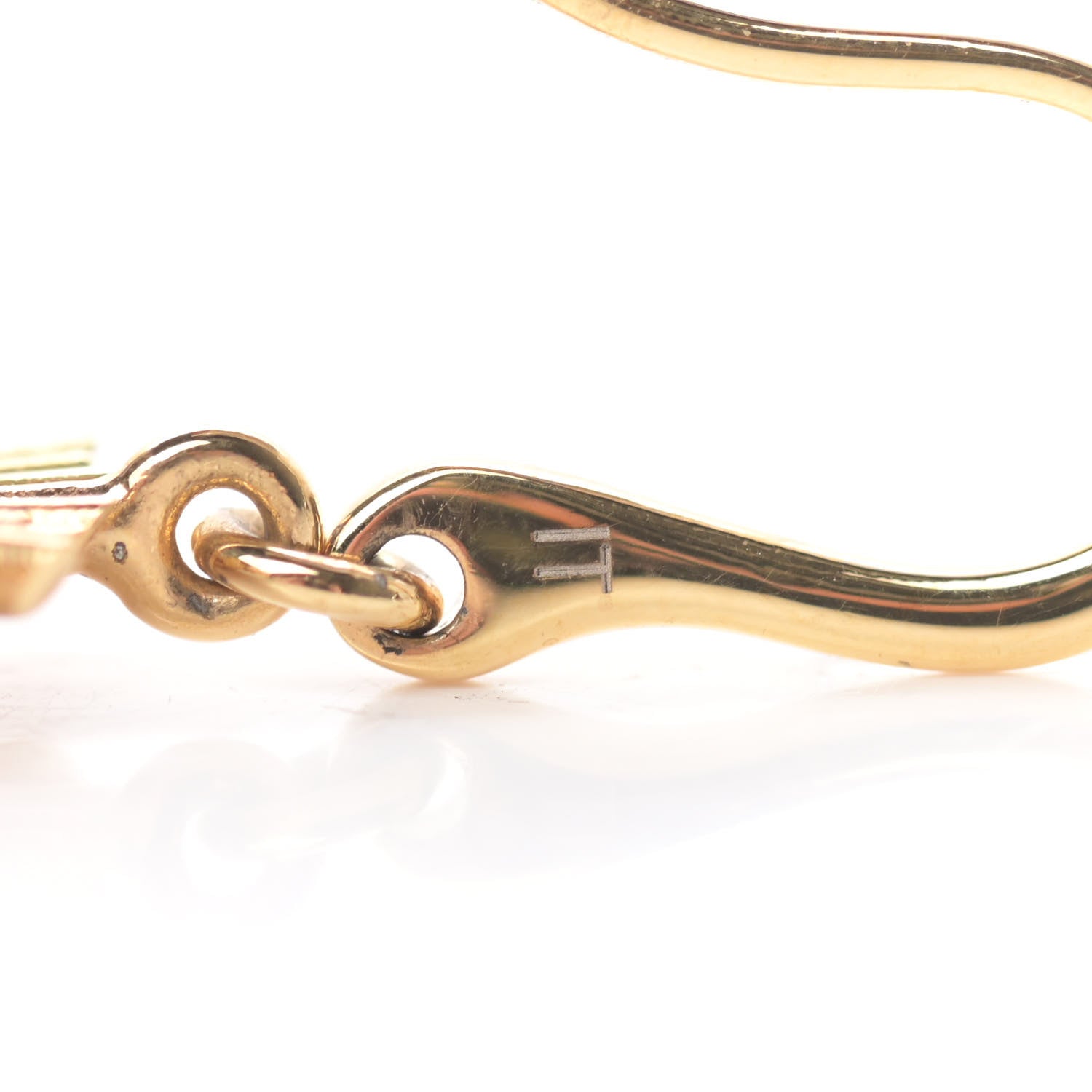 Louis Vuitton Brass Vendome Drop Earrings Gold 4 of 5