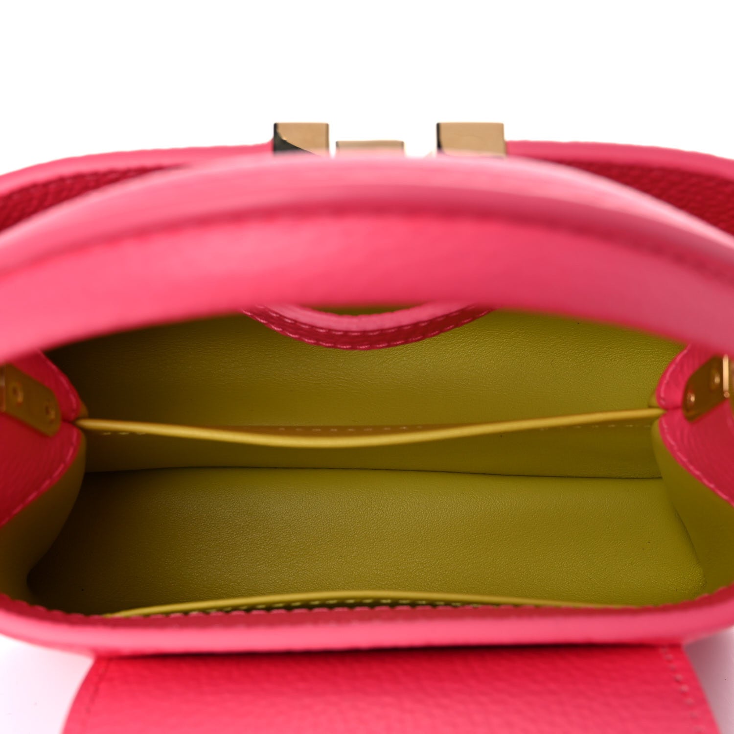 Louis Vuitton Taurillon Capucines Mini Dragon Fruit Pink Cedrat 5 of 8
