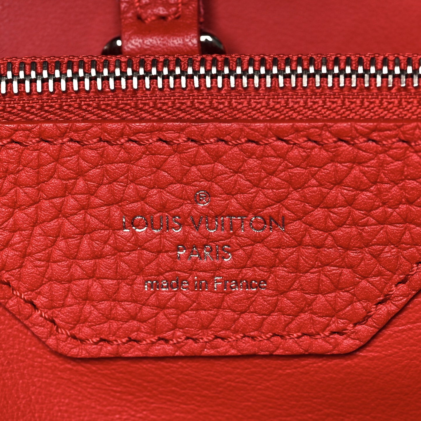 Taurillon Python Capucines MM Rubis