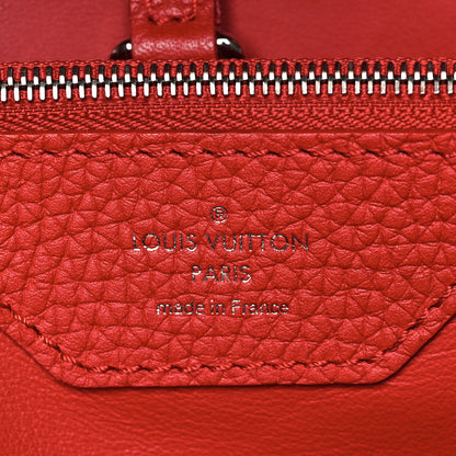 Louis Vuitton Taurillon Python Capucines MM Rubis 6 of 11