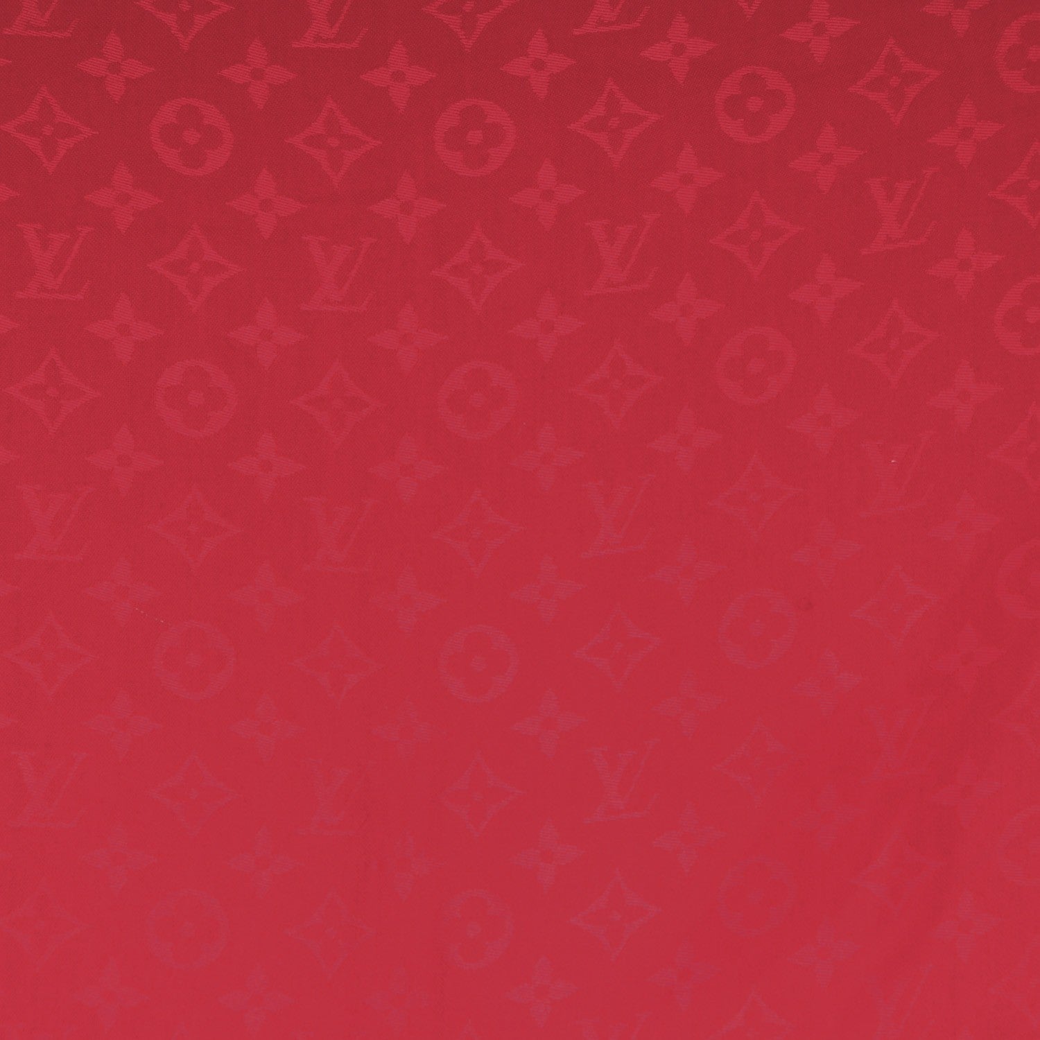 Louis Vuitton Silk Wool Monogram Shawl Pomme D'Amour 1 of 6