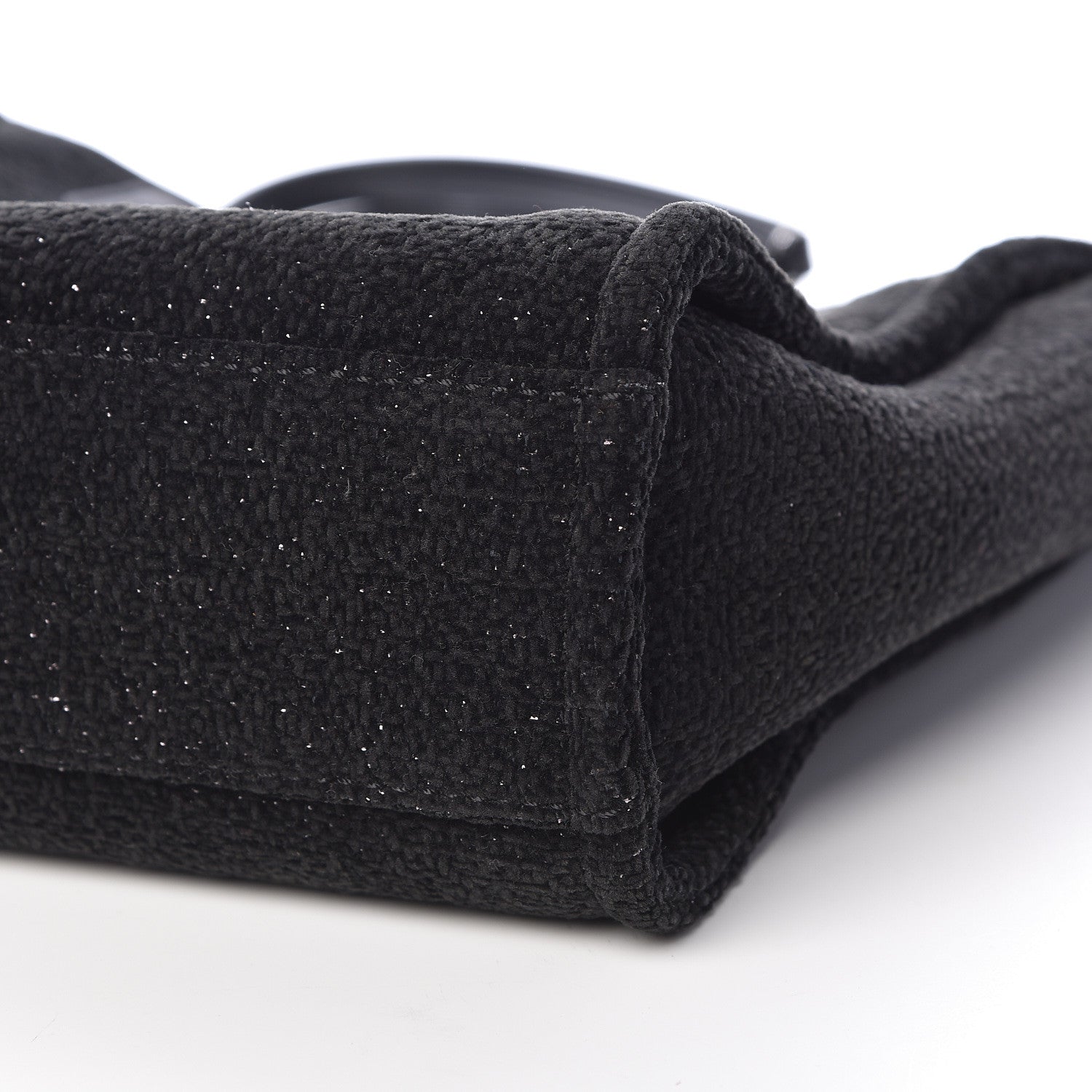 Chanel Lurex Boucle Mini Deauville Tote Black 10 of 10
