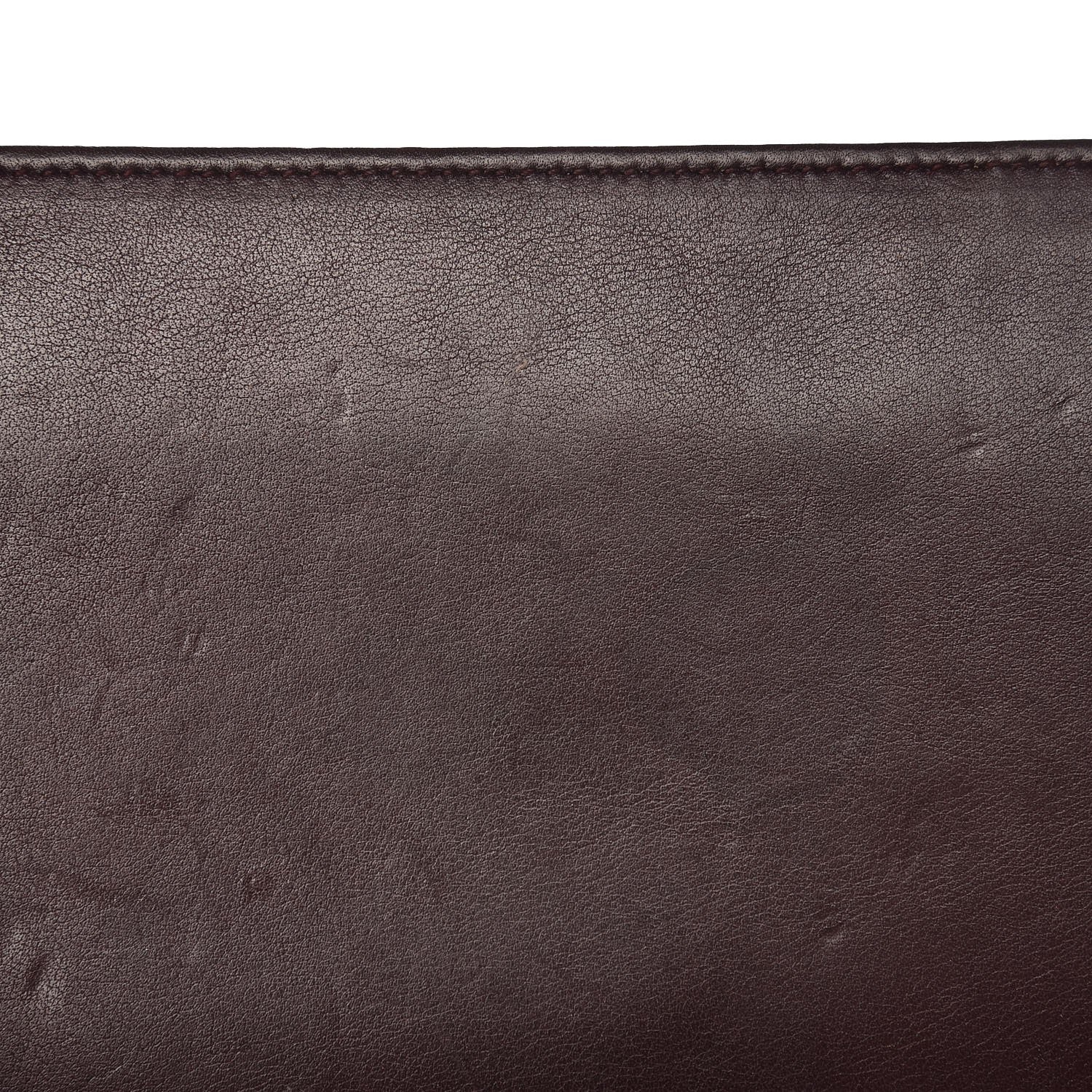 Saint Laurent Calfskin Classic Zip Around Continental Wallet Bordeaux 8 of 9
