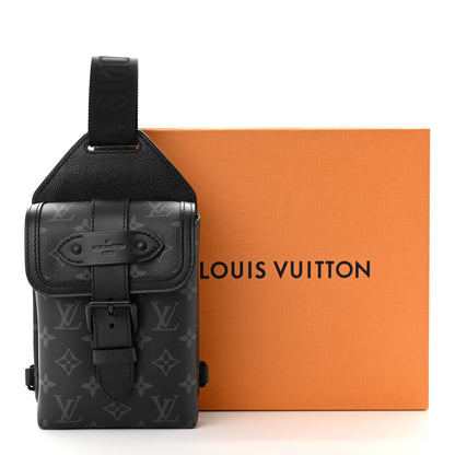 Louis Vuitton Monogram Eclipse Saumur Slingbag Black 11 of 11