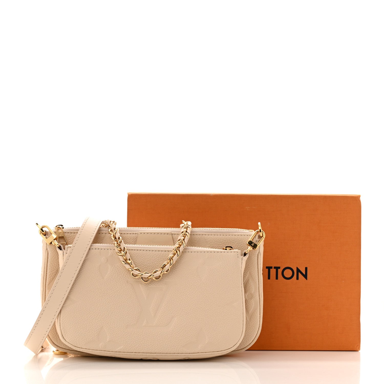 Louis Vuitton Empreinte Monogram Giant Multi Pochette Accessories Cream 11 of 11