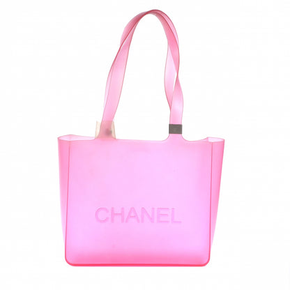 Chanel Jelly Rubber Small Tote Pink 1 of 5
