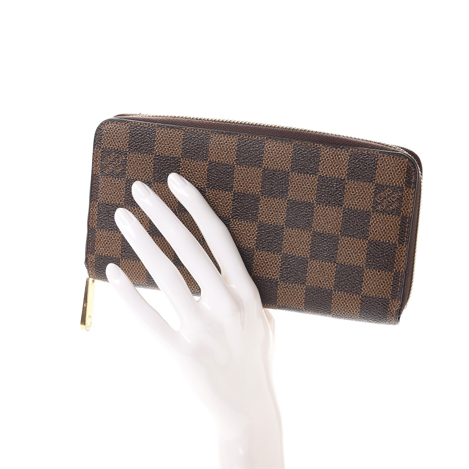 Louis Vuitton Damier Ebene Zippy Wallet 2 of 9