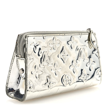 Louis Vuitton Monogram Miroir Trousse Cosmetic Bag Silver 3 of 6