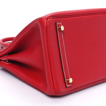 Hermes Epsom Candy Birkin 30 Rouge Casaque Bleu Thalassa 9 of 10