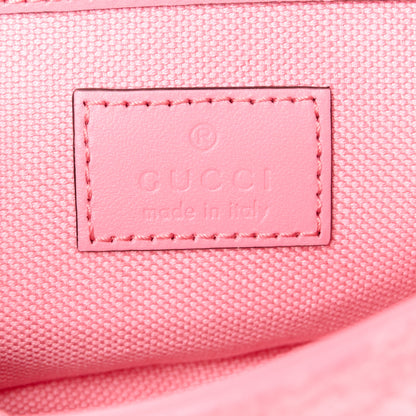 Gucci Shearling Matelasse Super Mini GG Marmont Shoulder Bag Lotus Pink 6 of 10