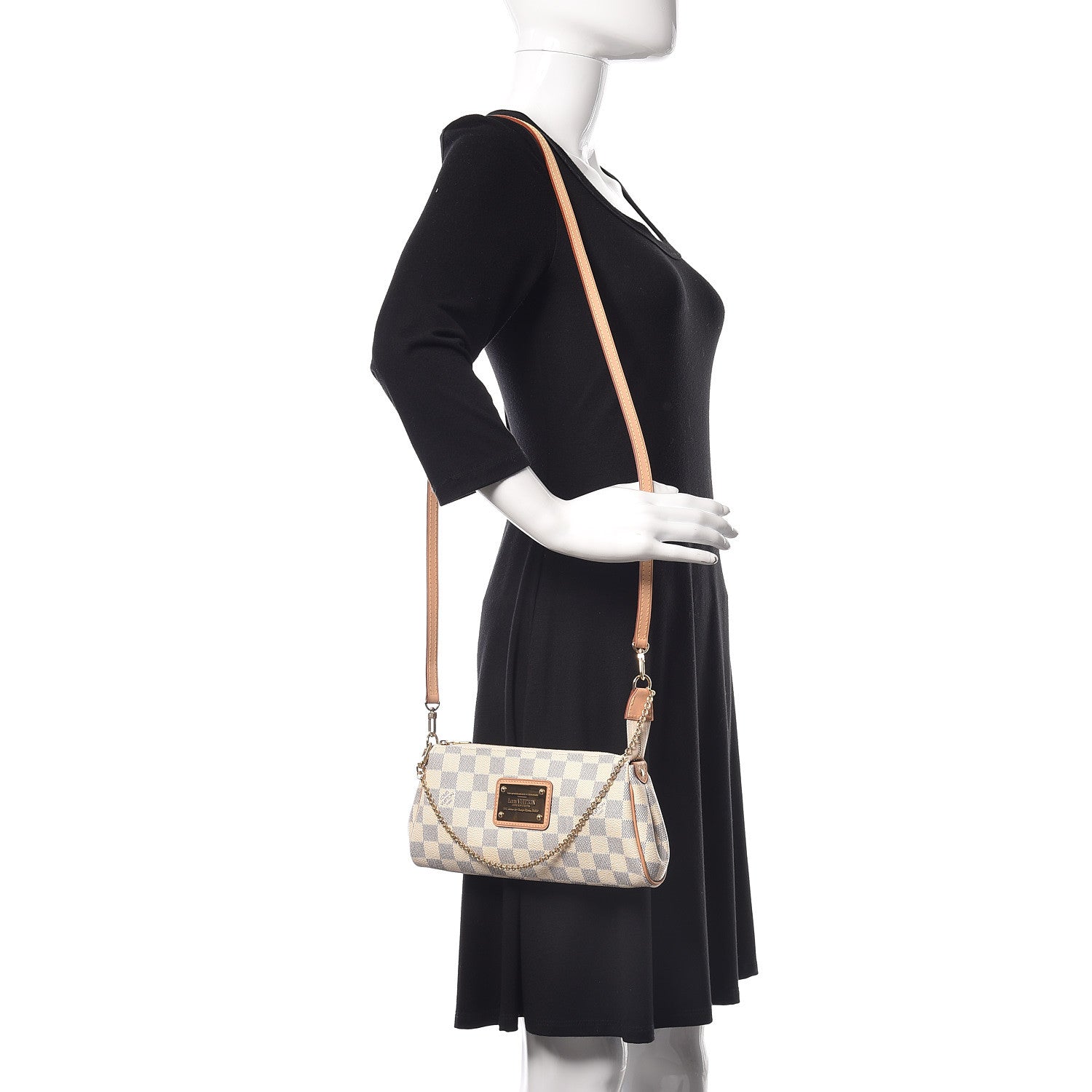 Louis Vuitton Damier Azur Eva Clutch 2 of 9