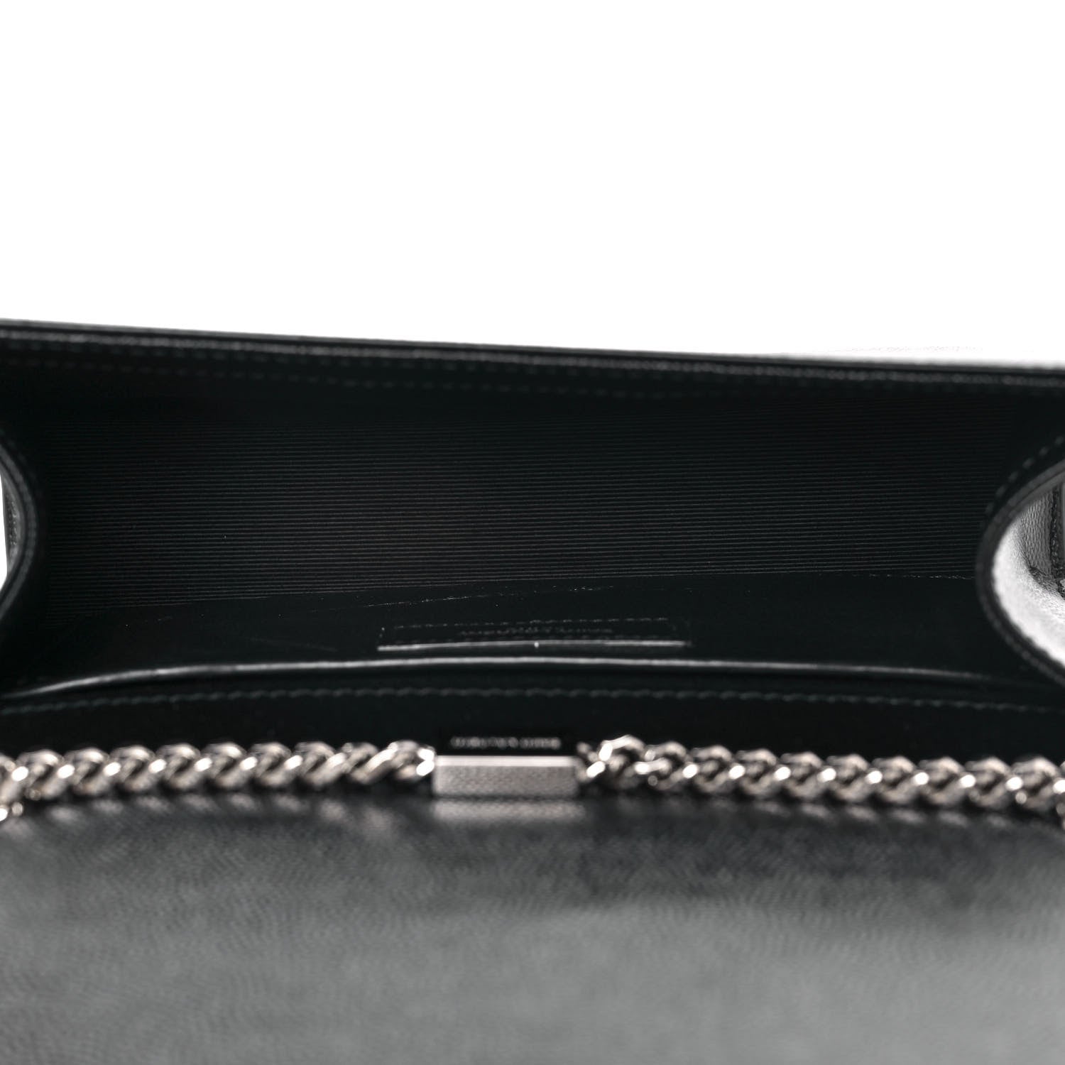 Saint Laurent Grain De Poudre Small Monogram Kate Satchel Black 5 of 9