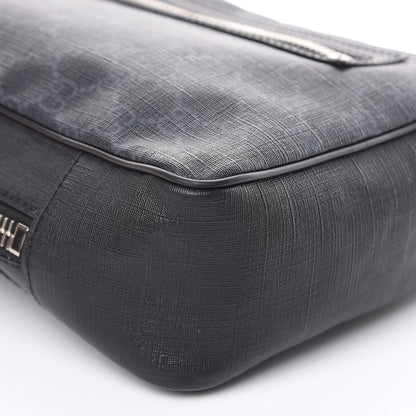Gucci GG Supreme Monogram Web Belt Bag Black Grey 8 of 11