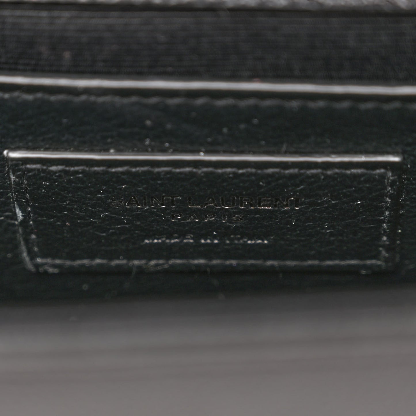 Grain De Poudre Medium Classic Monogram Monochrome Kate Satchel Black