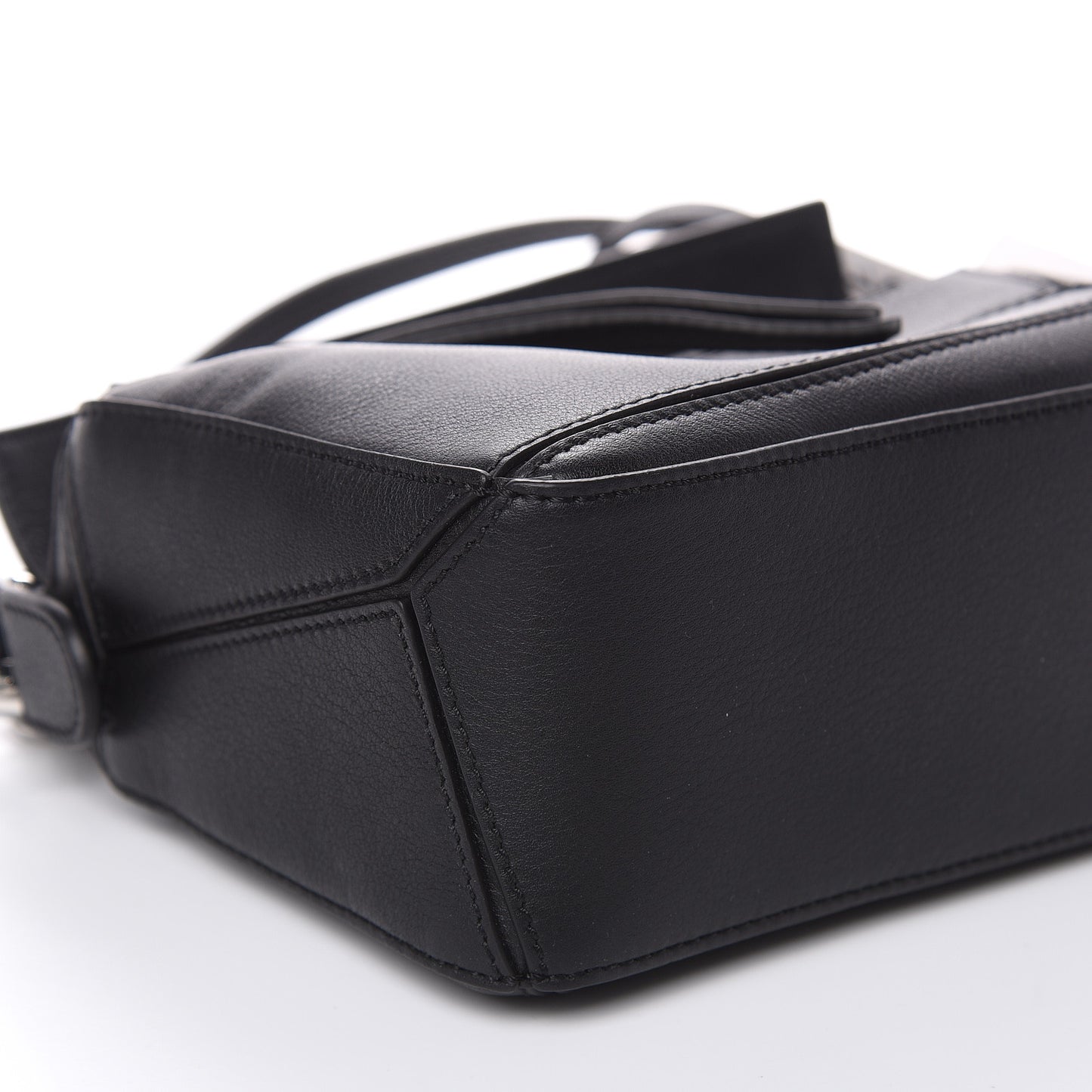 Calfskin Mini Puzzle Bag Black
