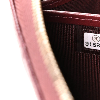 Chanel Caviar Quilted Large Gusset Zip Around Wallet Red 9 of 10