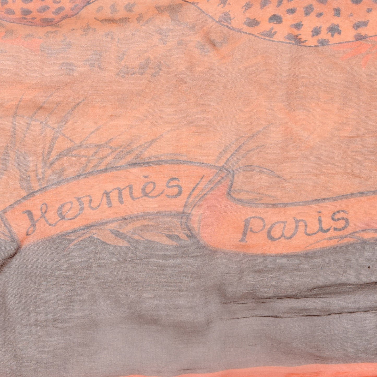 Mousseline Silk Guepards Shawl 140