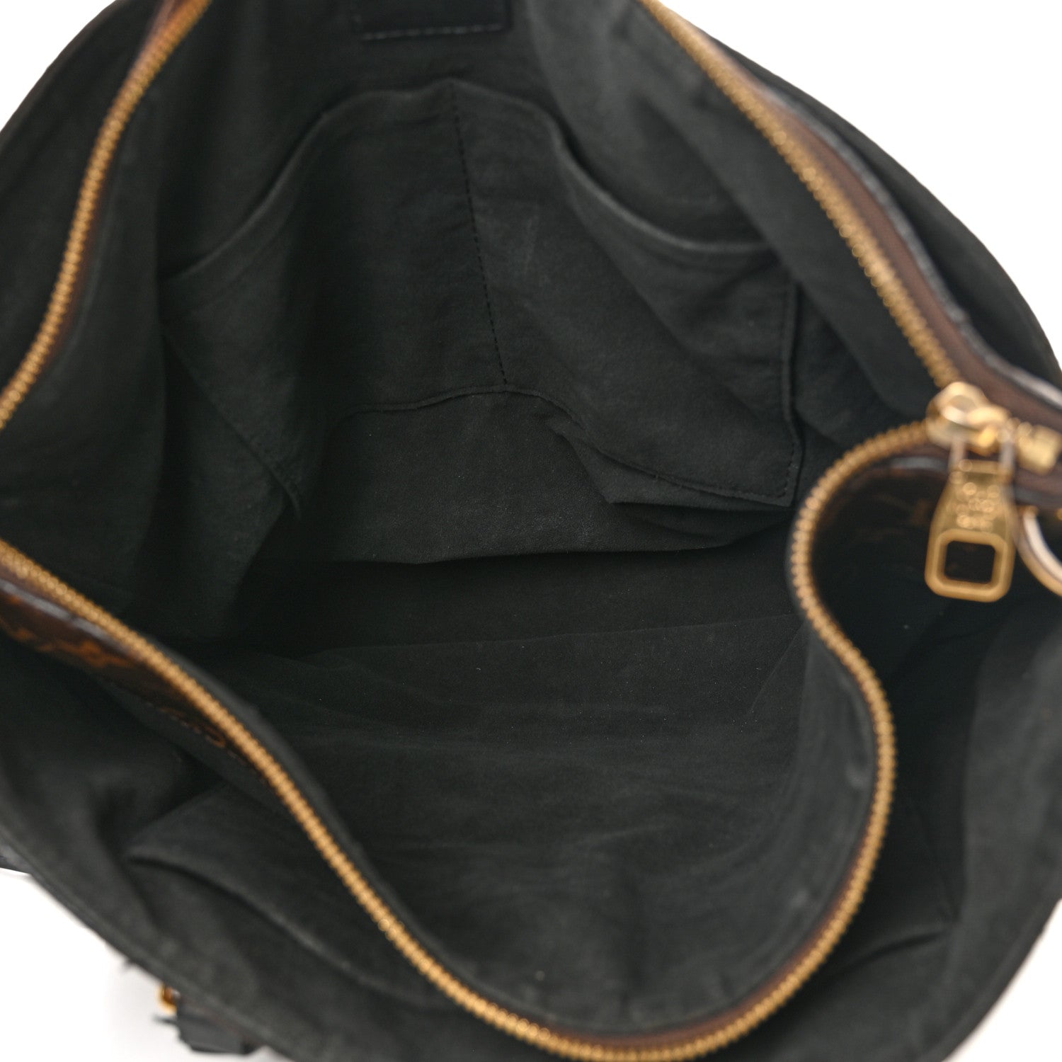 Louis Vuitton Monogram Flower Zipped Tote MM Black 6 of 22