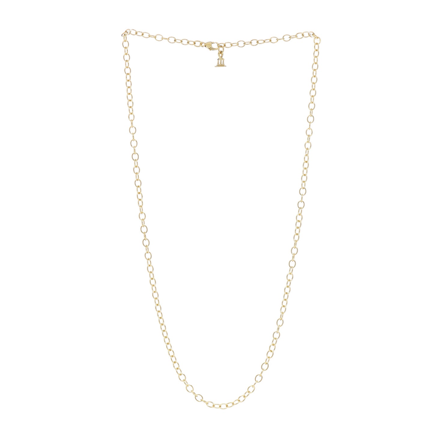 18K Yellow Gold Extra Small Chain Necklace 18"