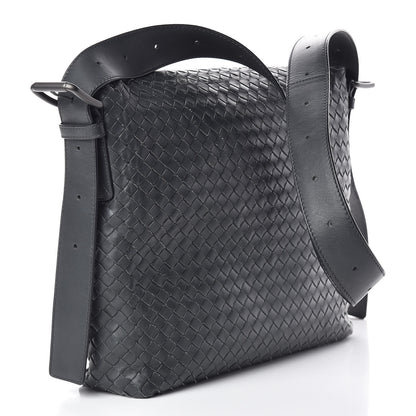 Bottega Veneta Nappa Intrecciato Messenger Bag Ferro Gray 3 of 13