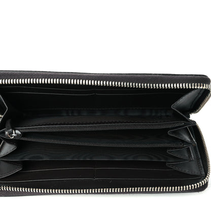 Gucci GG Supreme Monogram Web Zip Around Wallet Beige Cocoa 5 of 10