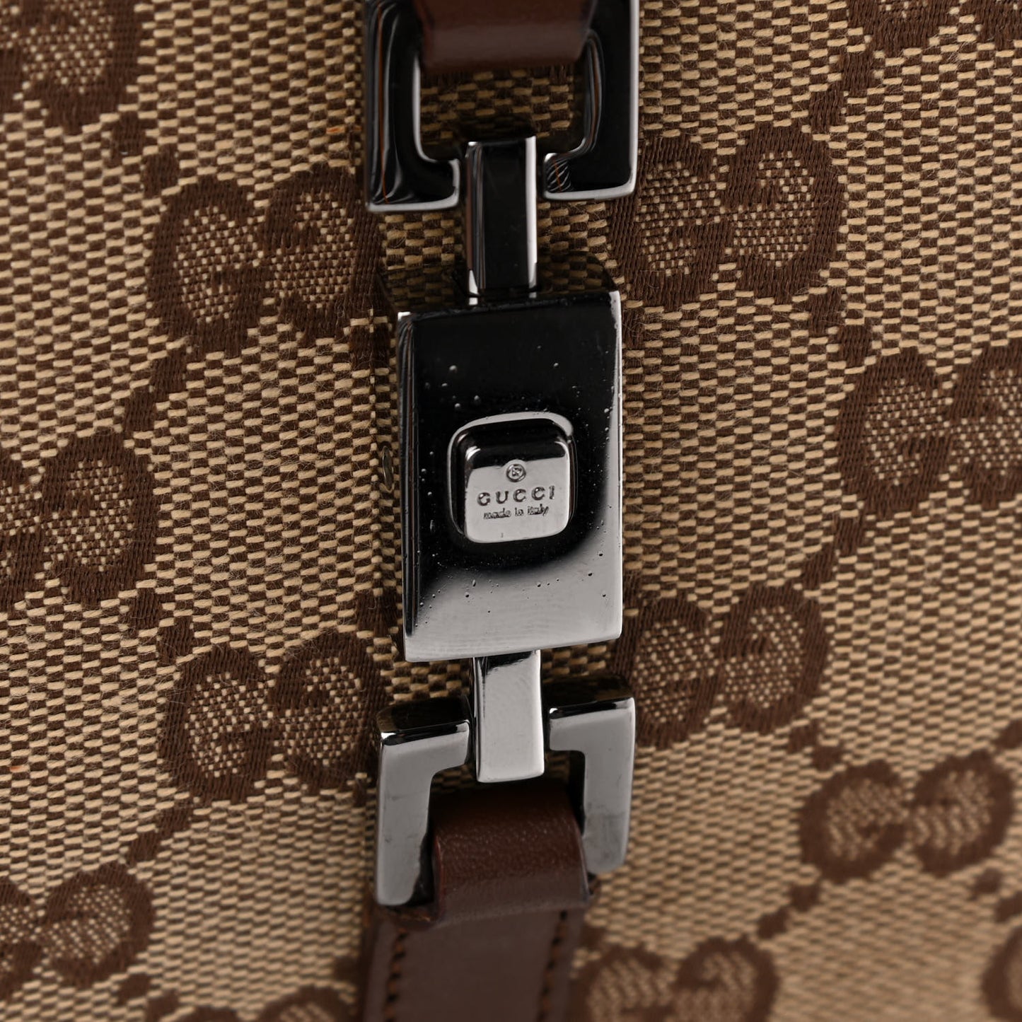 Monogram Small Bardot Shoulder Bag Dark Brown