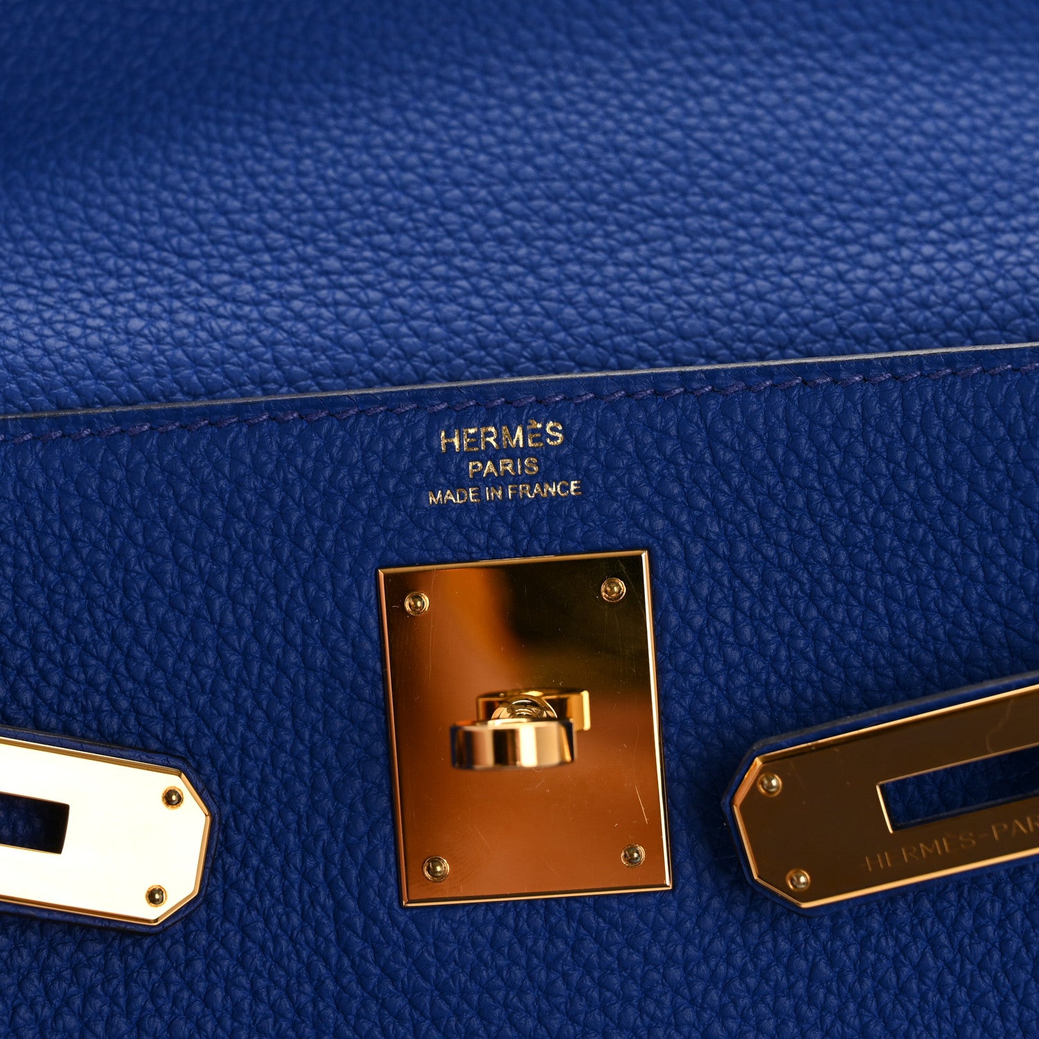 Hermes Togo Kelly Retourne 28 Bleu Royal 6 of 12