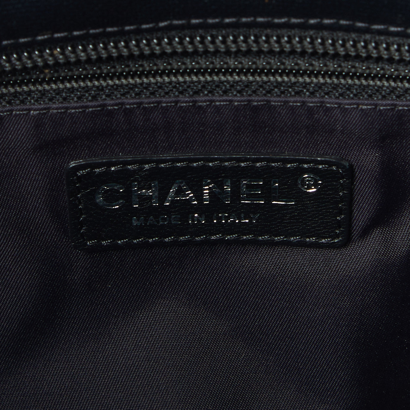 Chanel Coated Canvas Quilted Large Paris Biarritz Tote Black 8 of 9