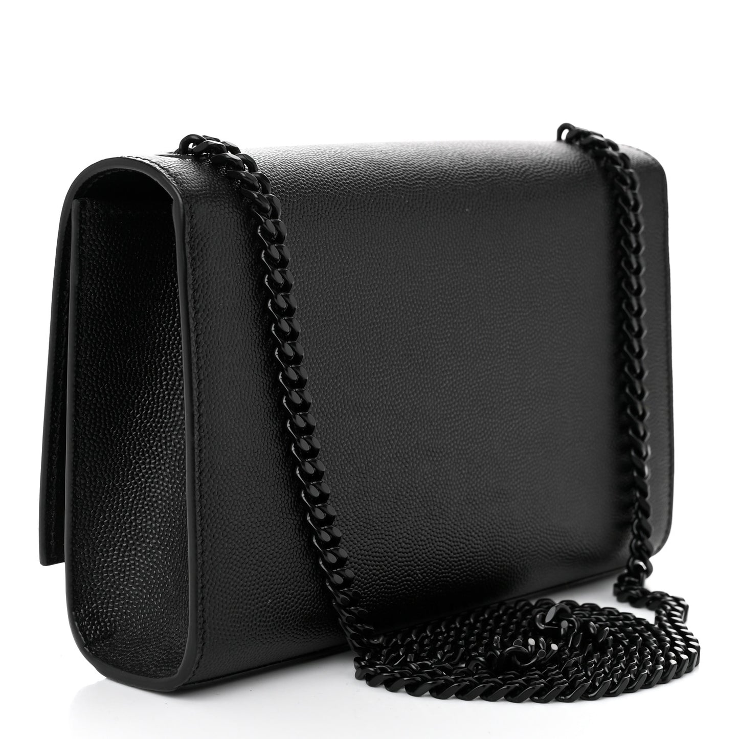 Grain De Poudre Small Monogram Monochrome Kate Satchel Black