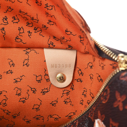Louis Vuitton Catogram Speedy Bandouliere 30 Marron 8 of 12