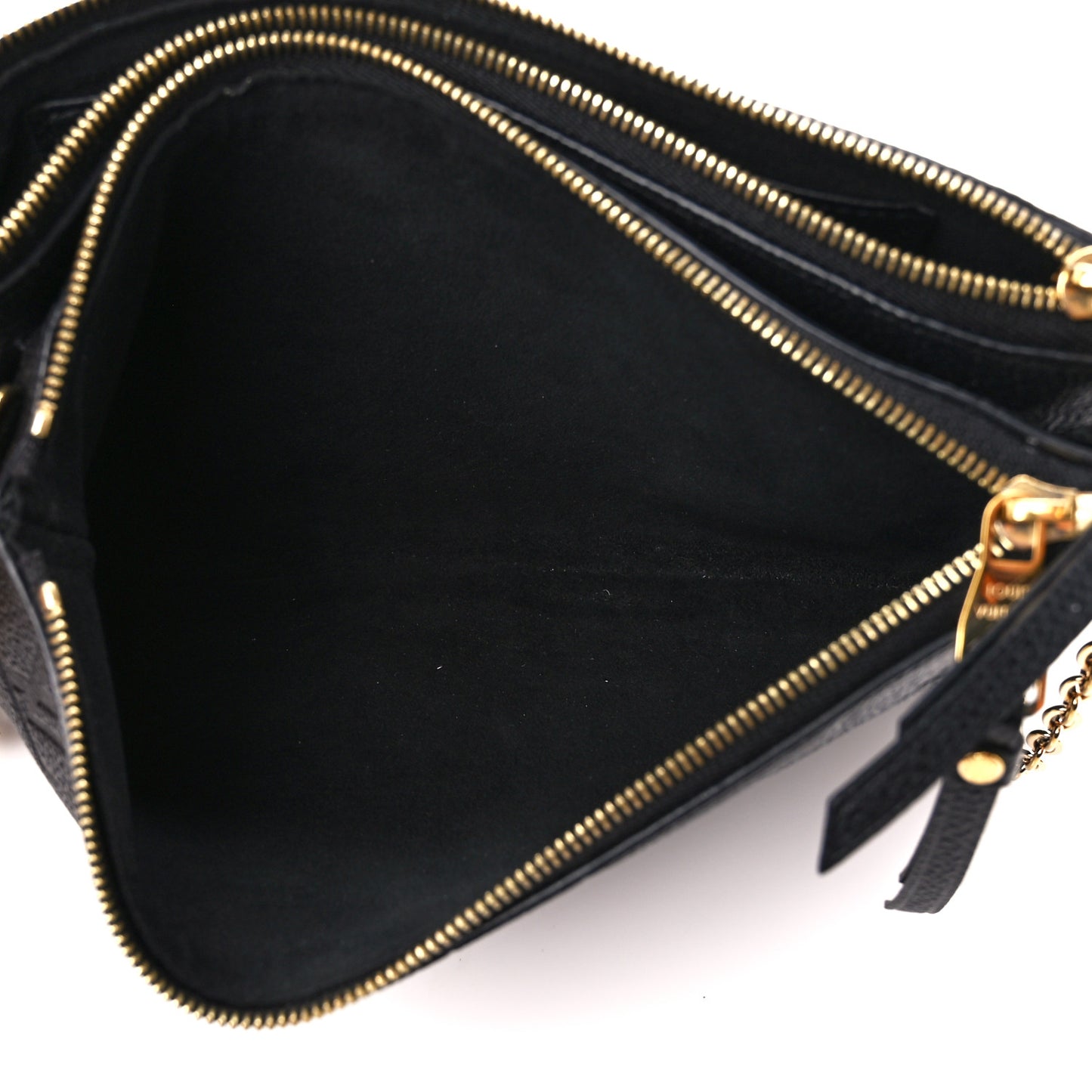 Empreinte Double Zip Pochette Black
