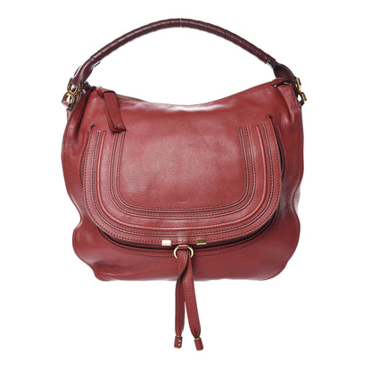 Chloe Calfskin Large Marcie Hobo Garnet 1 of 12