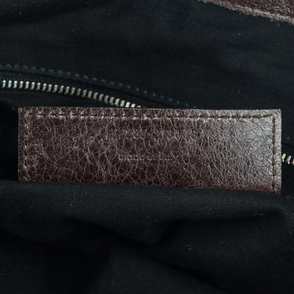 Balenciaga Agneau Giant 21 Silver Hardware Weekender Cafe 8 of 9