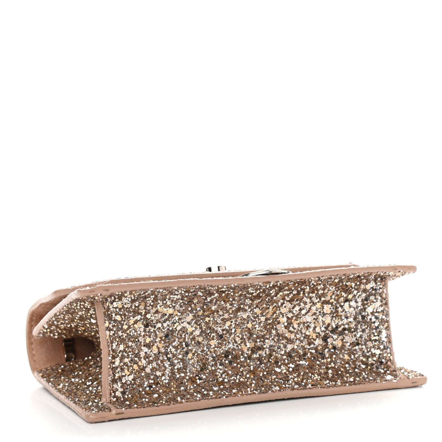 Jimmy Choo Coarse Glitter Mini Finley Shoulder Bag Ballet Pink 4 of 11