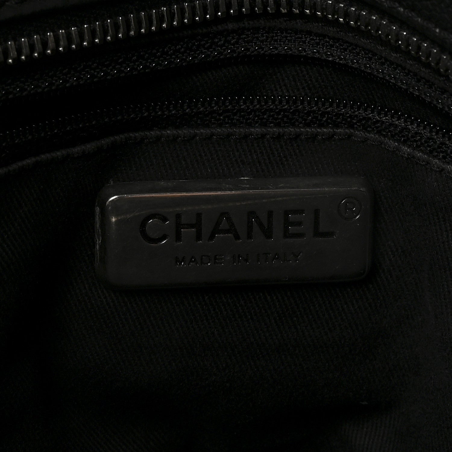 Chanel Distressed Caviar Outdoor Ligne Tote Black 6 of 10