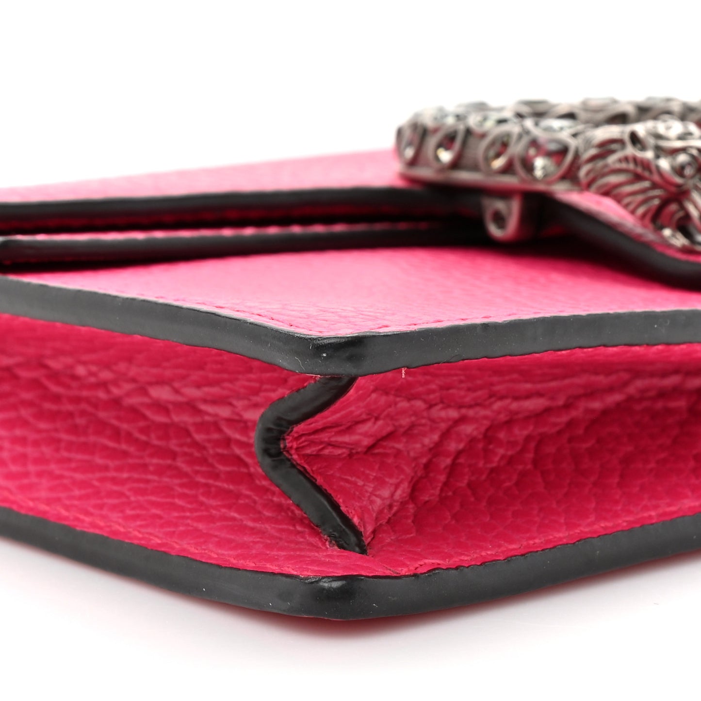 Dollar Calfskin Crystal Super Mini Dionysus Shoulder Bag Box Pink Black Diamond