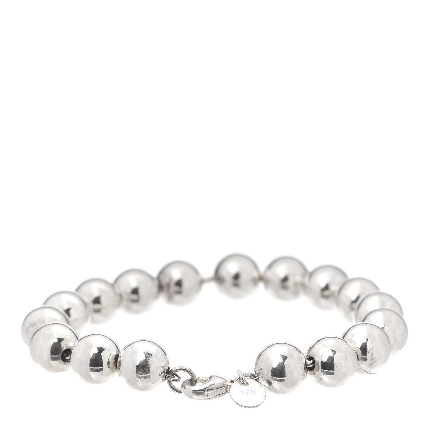 Tiffany Sterling Silver 10mm HardWear Ball Bracelet 3 of 6