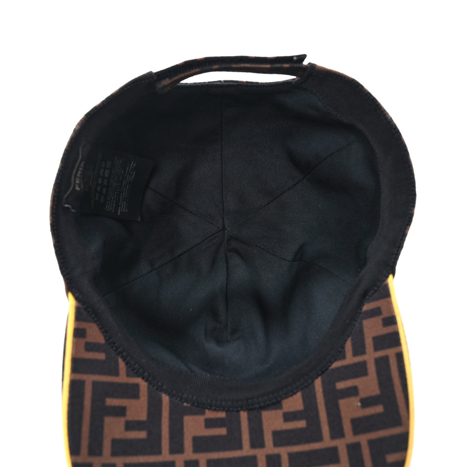 Fendi Canvas FF Reloaded Baseball Hat Tobacco Yellow 7 of 8