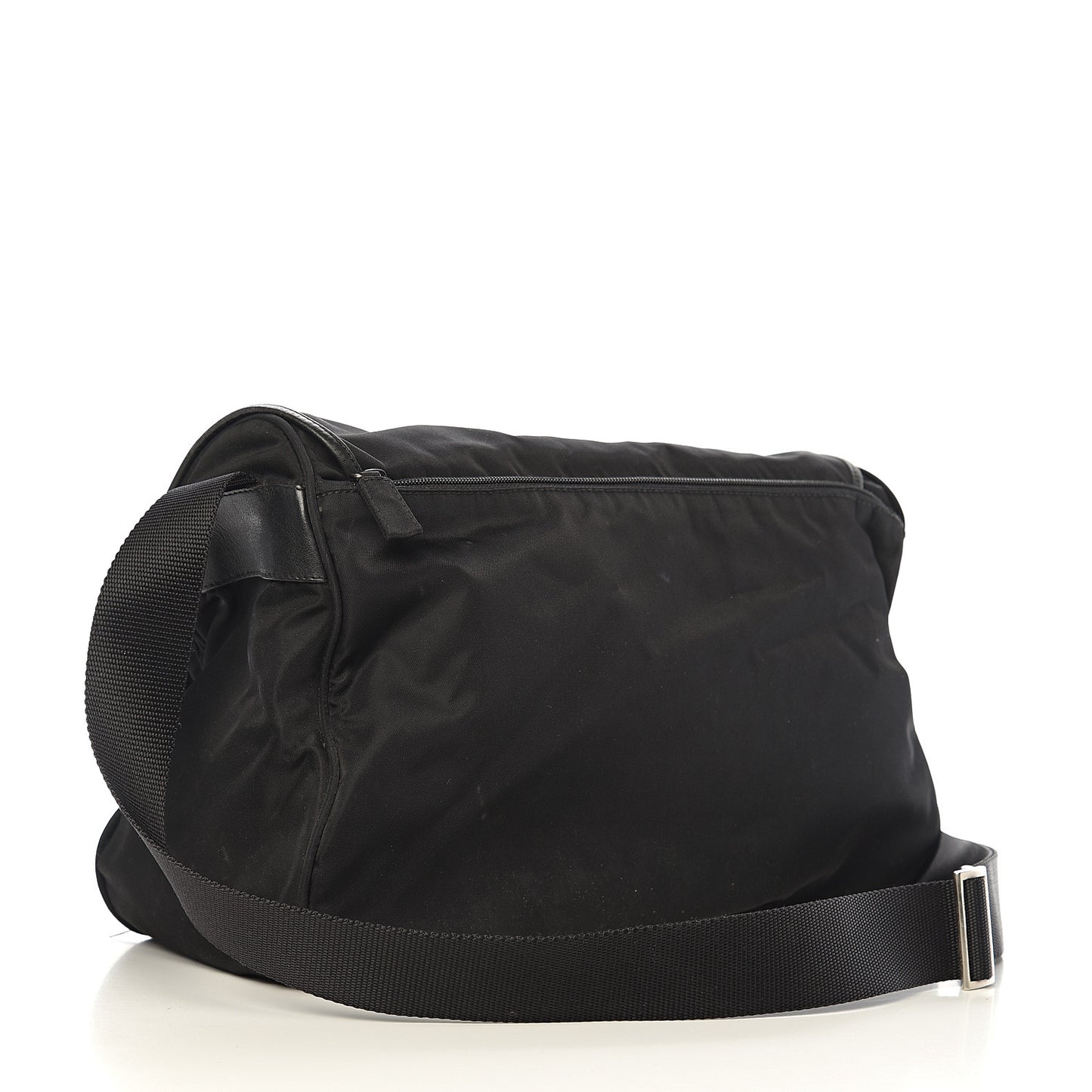Nylon Vela Sport Messenger Bag Black