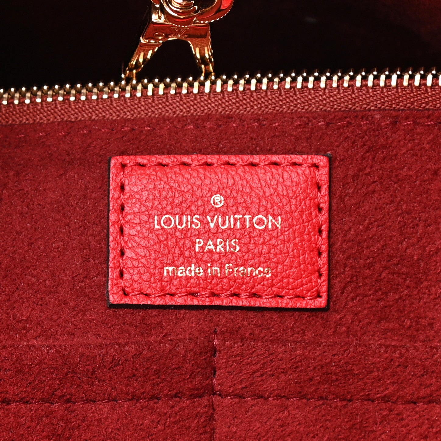 Louis Vuitton Calfskin Monogram Kimono Tote Cherry 6 of 9