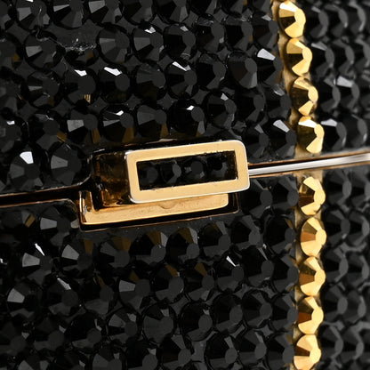 Judith Leiber Crystal Basketball Minaudiere Clutch Black Gold 10 of 11