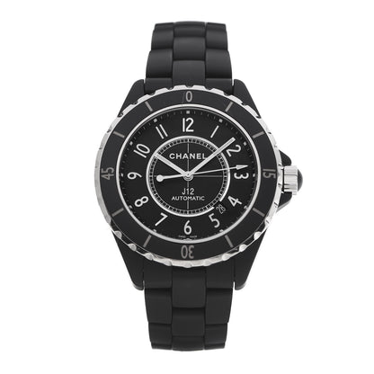 Chanel Stainless Steel Matte Ceramic 41mm J12 Automatic Watch Black 1 of 7