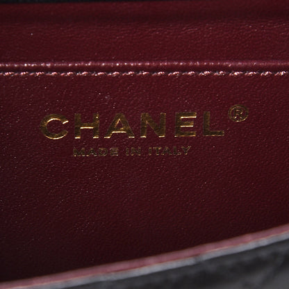 Chanel Lambskin Quilted Medium Crossing Times Flap Black 6 of 8