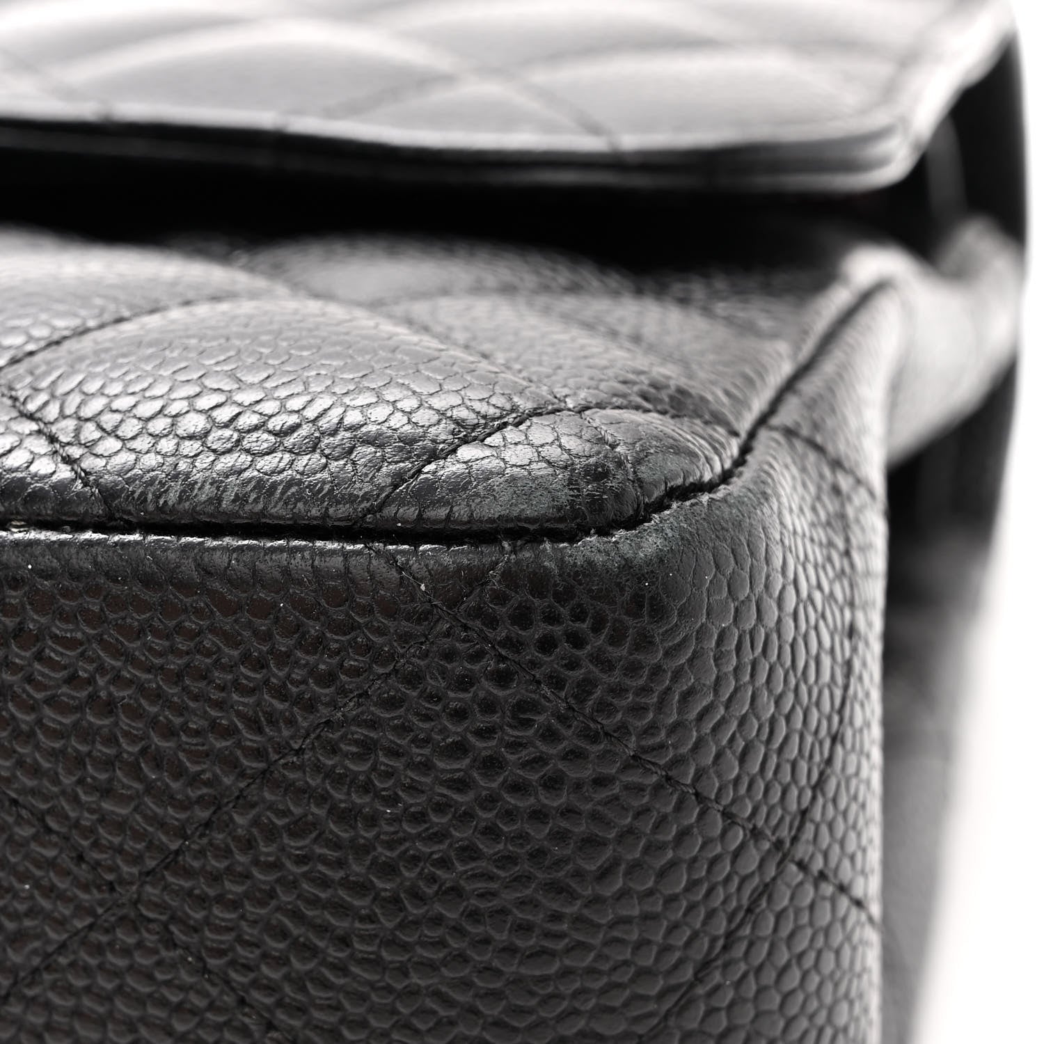 Chanel Caviar Quilted Jumbo Double Flap Black 10 of 12